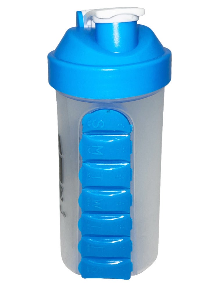 سبال زجاجة مياه سبال مانعة للتسرب مع شاكر بروتين للياقة البدنية وركوب الدراجات والجيم والتخييم والرياضات الخارجية - Image 2