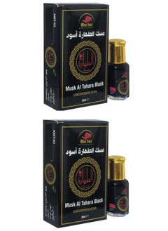 العطار قطعتين من العطار مسك الطهارة الأسود - 6x2 مل  - Image 1