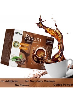 NUGEN 3-PACKS Bloom Probiotic Collagen Coffee 100% Organic, Weight Loss Coffee Slimming Coffee Probiotic Collagen Detox Premium Collagen Coffee  (10g*10bags*3)  - Image 2