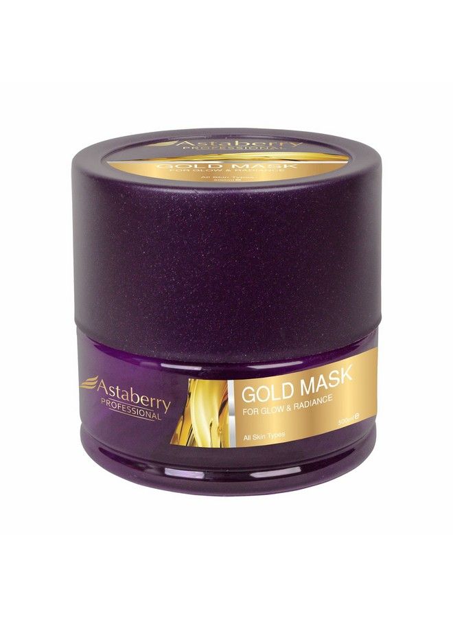 Astaberry Professional Gold Mask For Glow & Radiance Skin 500Ml Get Young And Hydrated Skin; Reversing Oxidation Damage; Counteracts Aging Of The Skin; All Skin Types - Image 1