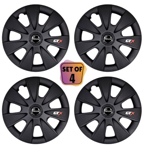 PRIGAN Wheel Cover for Maruti Omni 12 Inch Matte Black Wheel Cap (Available in 12,13,14,15 Inch) (Set of 4 Pcs) (Press Fitting) Model- GTX Matte BLACK-12 - Image 2