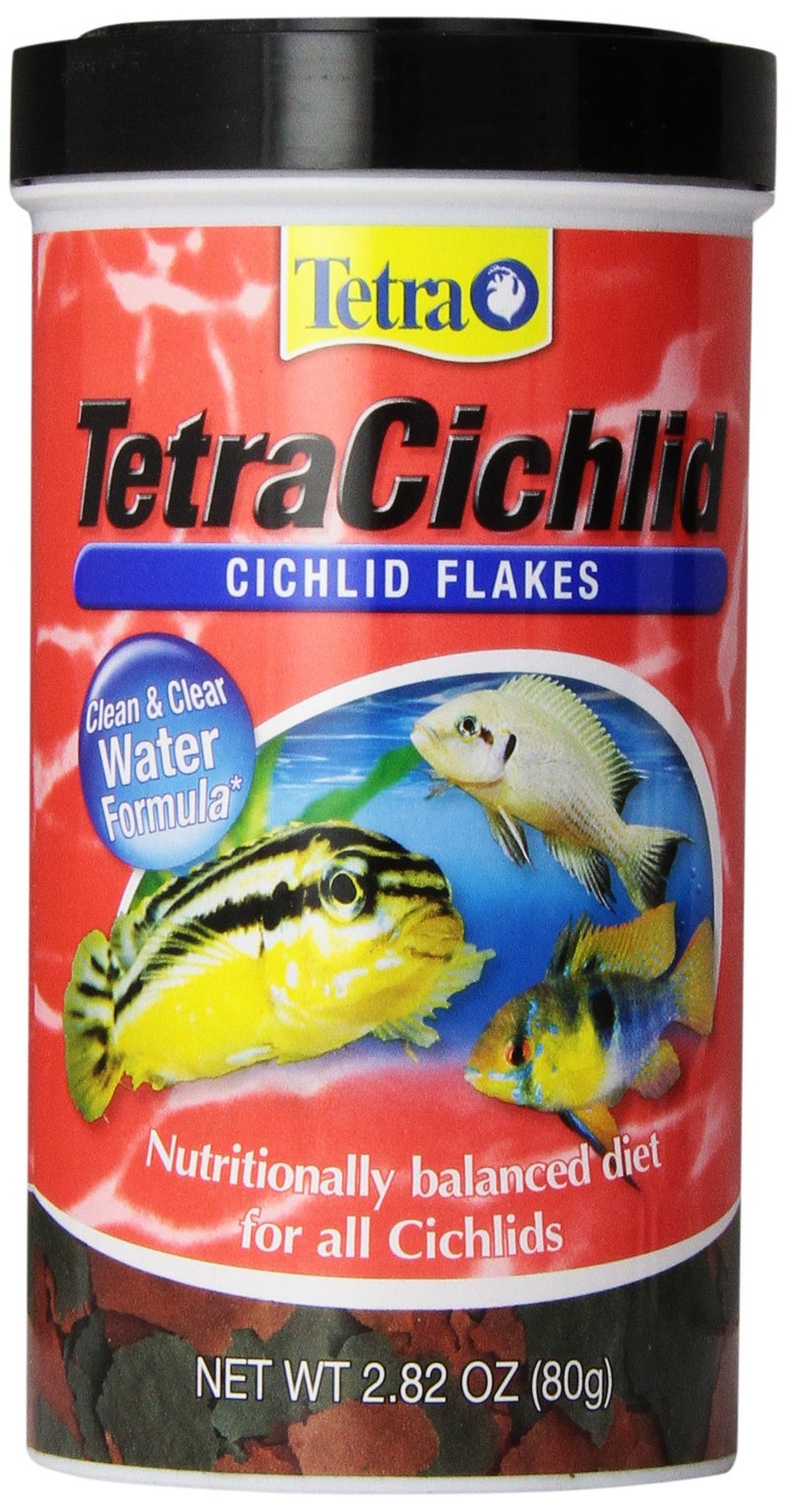 TetraCichlid Cichlid Flakes 2.82 oz, Fish Food, Clear Water Advanced Form - Image 1