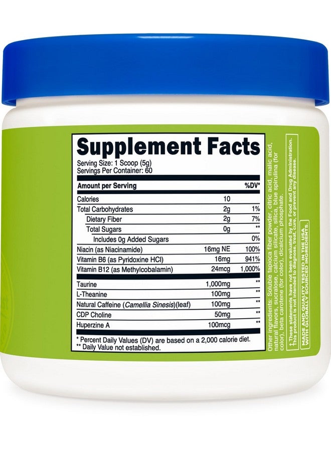 مجمع الطاقة Nutricost (التفاح الأخضر) (60 وجبة) - مسحوق الطاقة النظيفة، 300 جرام مكمل غذائي - Image 5