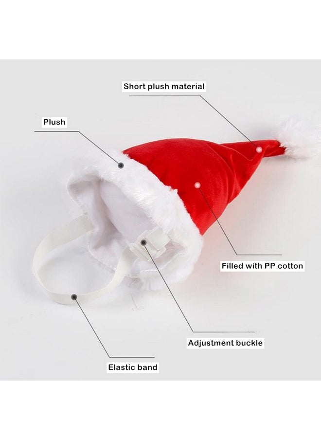 Wiz BBQT - Adjustable 3D Christmas Santa Hat for Dogs Cats (Large) - Image 1