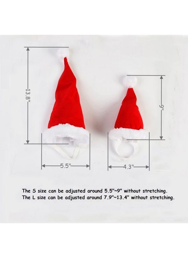 Wiz BBQT - Adjustable 3D Christmas Santa Hat for Dogs Cats (Large) - Image 1