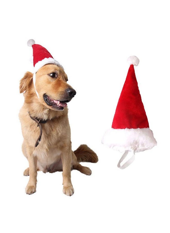 Wiz BBQT - Adjustable 3D Christmas Santa Hat for Dogs Cats (Large) - Image 1
