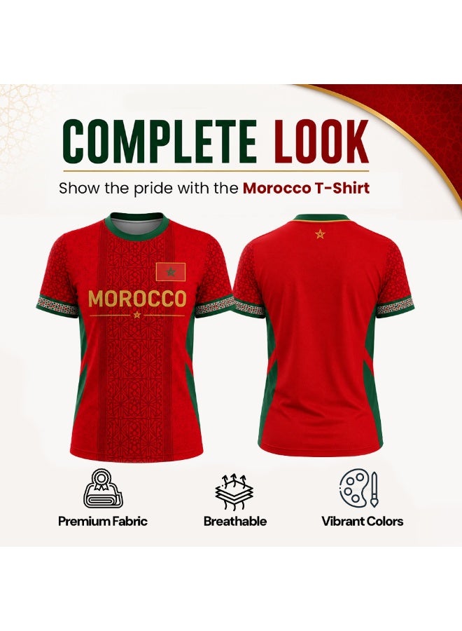PRINTSHOP4ME Morocco Women's Premium Jersey | Dry-Fit Soccer T-Shirt | Casual Sports Wear - Image 3