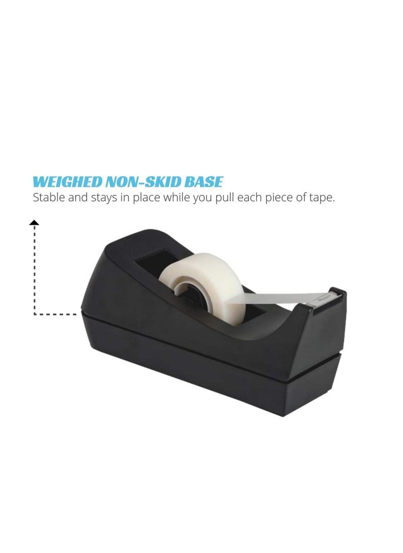 MARKQ Desk Tape Dispenser, Non-Skid Base Tape Roll Dispenser for School, Home, Office  - Image 5