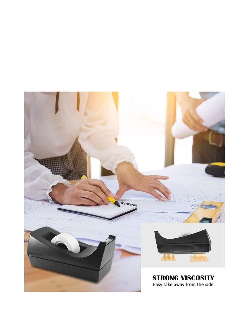 MARKQ Desk Tape Dispenser, Non-Skid Base Tape Roll Dispenser for School, Home, Office  - Image 4