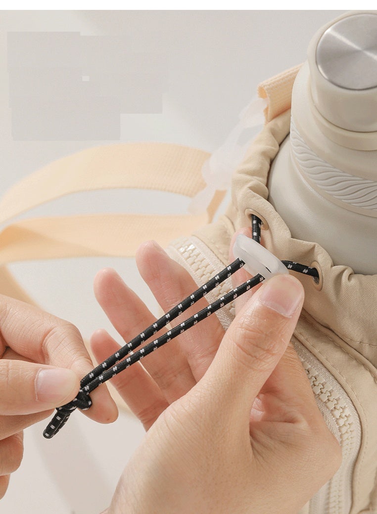 حامل زجاجة الماء مع الحقيبة وشريط قابل للضبط، ملحقات الأكمام مع الجيب - Image 5