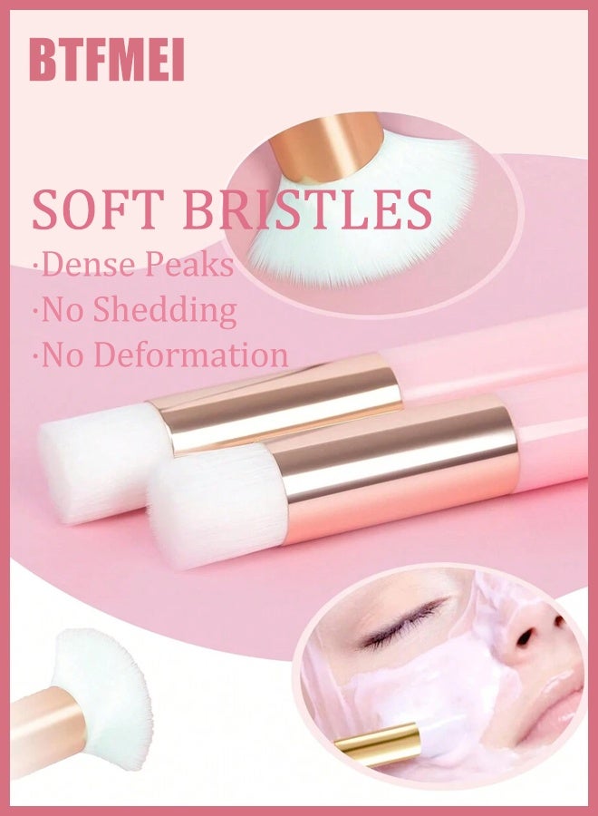BTFMEI 42 PCS Facial Cleansing Kit, Lash Shampoo Bottle Brushes Set, Refillable Liquid Foaming Soap Bottles, Lash Shampoo Brush for Cleaning, Disposable Mascara Brushes, Makeup Bags with Drawstring Beauty Gift for Women Girls Supplies  - Image 2