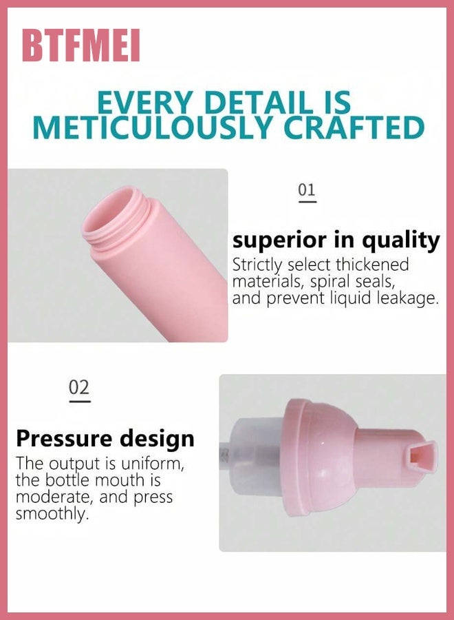 BTFMEI 42 PCS Facial Cleansing Kit, Lash Shampoo Bottle Brushes Set, Refillable Liquid Foaming Soap Bottles, Lash Shampoo Brush for Cleaning, Disposable Mascara Brushes, Makeup Bags with Drawstring Beauty Gift for Women Girls Supplies  - Image 4