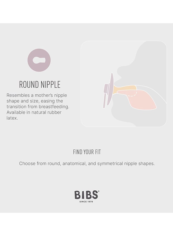BIBS Pacifier Studio Colour 2 Pack Jasmine Latex Size 2, Sage Mix - Image 3