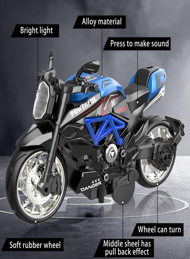 MLcnleS Alloy Metal Motorcycle Model Toy - 1/12 Scale 4in1 Diecast Mini Motor Set for Racing & Collection, Gift for Men, Kids & Motor Cycle Enthusiasts - Image 3