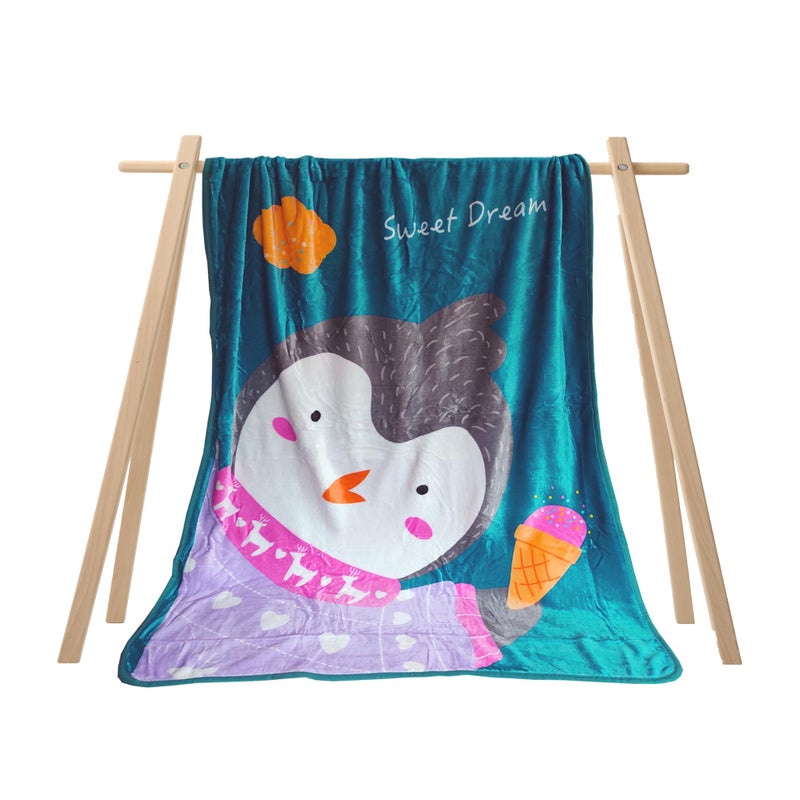 Balku World All Season Super Soft Blanket/Comforter/Dohar for Kids/Babies/Newborn with Attractive Cartoon Prints and Colors in Premium Packaging (140 x 100 cm)  - Image 1
