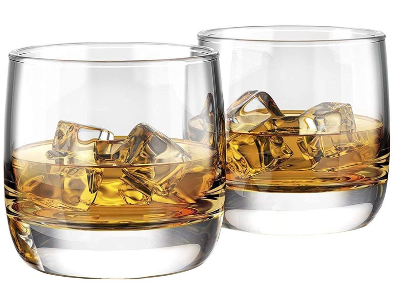 NVRA Old Fashioned 300ml Whiskey Glass Rock Style Lead Free Crystal Glassware for Scotch Juice Water Cocktails and Many Drinks Transparent_300 ml Set of 12 - Image 1