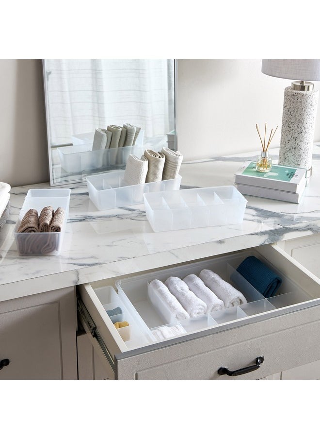Inaya 5-Compartment Slim Drawer Organiser 30.7 x 8.8 x 7.8 cm