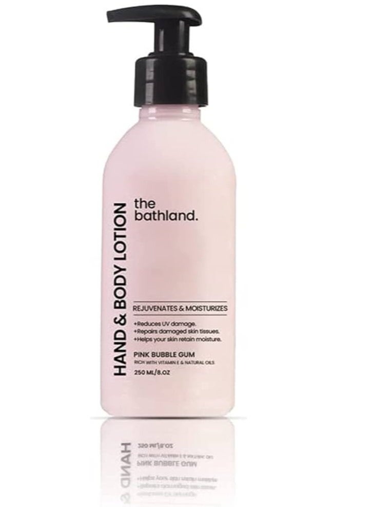 the bath land Pink Bubble Gum Hand And Body Lotion 250 Ml - Image 1