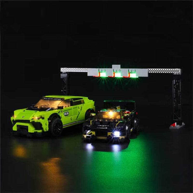 GEAMENT Light Kit Compatible with Lego Lamborghini Urus ST-X & Huracan Super Trofeo EVO - for Speed Champions 76899 (Model Set Not Included) - Image 1