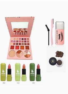 IMAGIC The beauty kit consists of (eye shadows - blush - highlighters - eyebrow soap - eyebrow mousse - eyebrow gel Debrow Dark Brown - lipstick) 