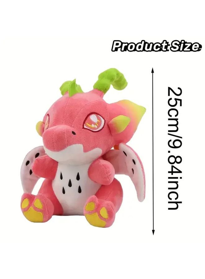 Dragon Fruit Plush Toy Soft Stuffed Animal Red Kawaii Gift For Youngsters - Image 3