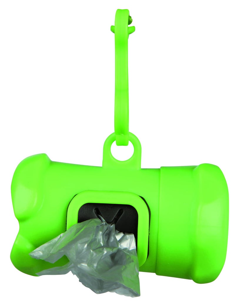 Trixie: - Dog Dirt/Poop Bag Dispenser | Made of Sturdy Enough Material to Pick up your Pup's Poop | Leak-Proof and Easy to Use, Prevents Unwanted Mess | Assorted Colours – 15 Bags - Image 1