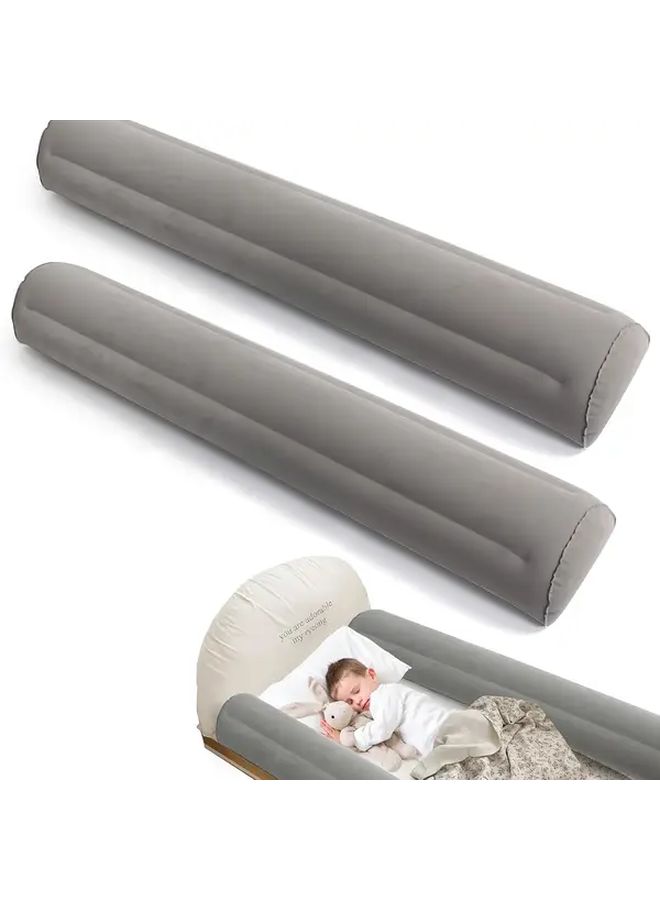 1pc Inflatable Travel Bed Rail for Kids Child Fall Protection Portable Foldable Bed Side Rail for Single Double Queen King Size Bed - Image 1