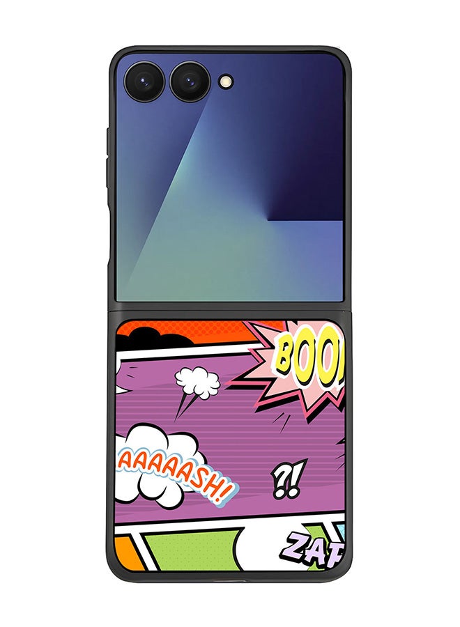 Stylizedd For Samsung Galaxy Z Flip7 Case,Slim fit Camera Protection, Shockproof Thin Phone cover  - Comic Strip