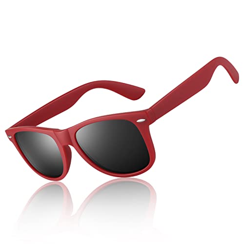 LINVO Polarized Sunglasses for Men Women Driving Sun glasses Shades 80's Retro Style Design Square - Image 1