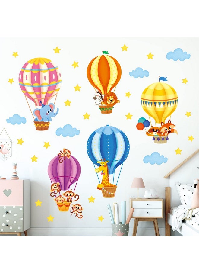 Sg-2214 Animals In Hot Air Balloons Kids Wall Stickers Decals Kids Baby Nursery Decorations Cloud Elephant Wallpaper Art Playroom Bedroom Décor Home Boy Peel And Stick - pzsku/ZB9F7C6E6A76F323388D5Z/45/_/1735214654/0b2d6069-72b8-4036-a532-feec3bc19918