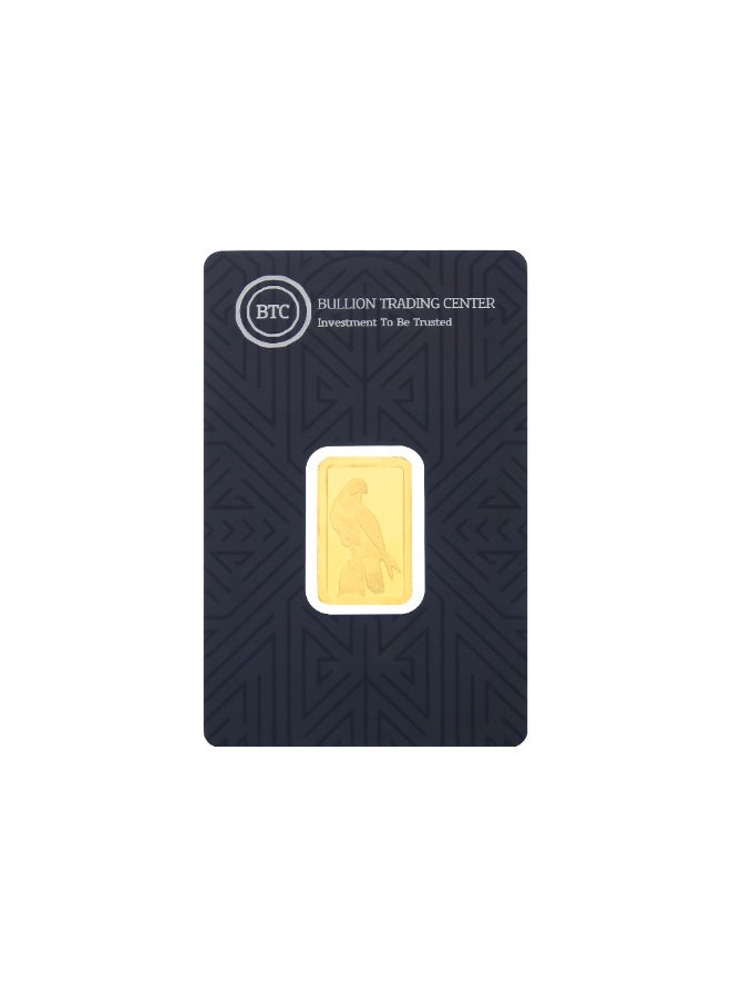 BTC 5 Grams The Falcon Gold Bar 24KT - Image 1