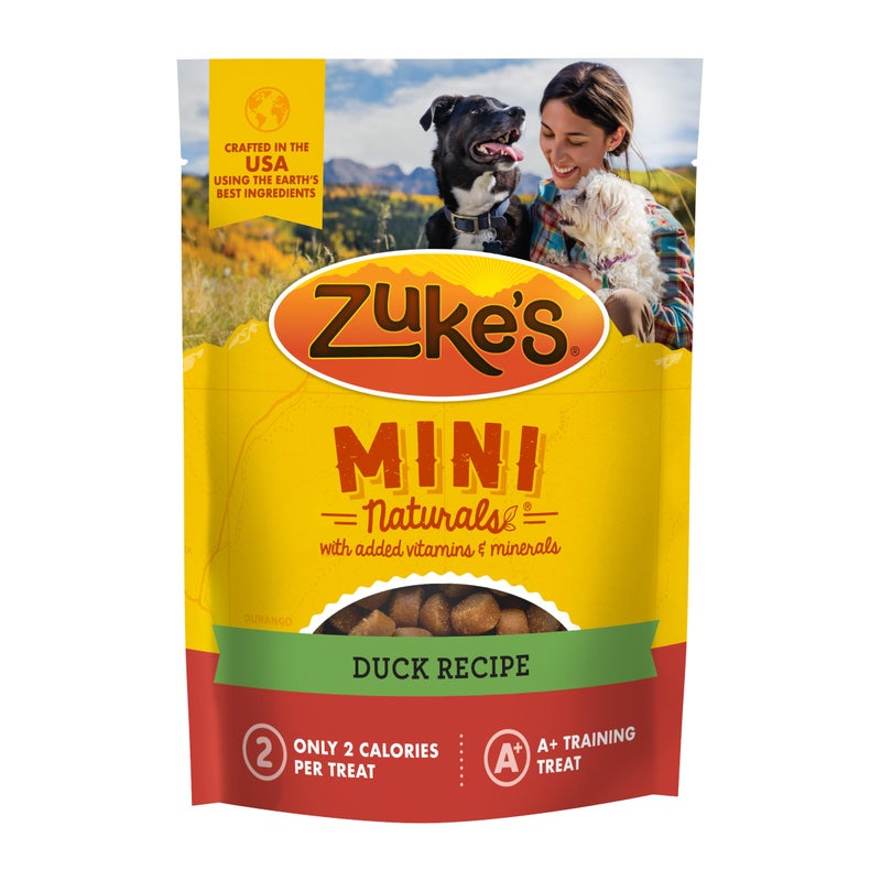 Zuke's Zukeâ€™s Mini Naturals Dog Training Treats for Dogs of All Sizes, Pet Treats made with Real Duck, 6 oz. Resealable Pouch - 6 Oz. Bag - Image 1