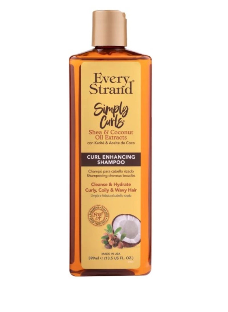 EVERY STRAND SIMPLY CURLY SHEA&COCONUT OIL EXTRACTS CURLENHANCING SHAMPOO 399 ml