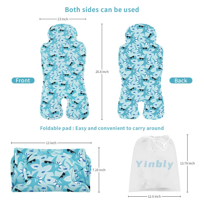 Yinbly Gel Car Seat Cooler Pad for Children,Summer Breathable Ice Stroller Cooler Mat,Multifunctional Baby Cooling Pad Suitable for Stroller, Baby Dining Chair, Child Safety Seat - Image 2