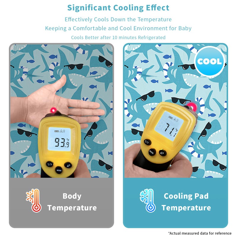 Yinbly Gel Car Seat Cooler Pad for Children,Summer Breathable Ice Stroller Cooler Mat,Multifunctional Baby Cooling Pad Suitable for Stroller, Baby Dining Chair, Child Safety Seat - Image 4