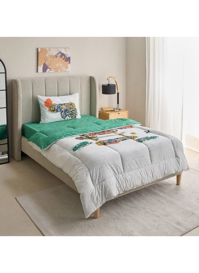 Home Box Tom Gearhead 2-Piece Freestyle Twin Cotton Comforter Set 160 x 220 cm  - Image 1