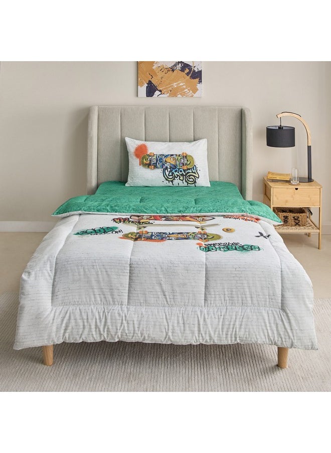 Home Box Tom Gearhead 2-Piece Freestyle Twin Cotton Comforter Set 160 x 220 cm  - Image 3