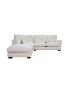 ROYAL FURNITURE Long Beach Corner Sofa set in Fabric (280x273x67) cm white color  - Image 2
