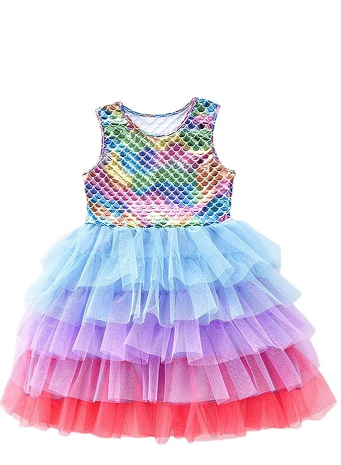 GROWSTEADY Girls Dresses for Summer Short Sleeve Kid Clothes Party  - Image 1