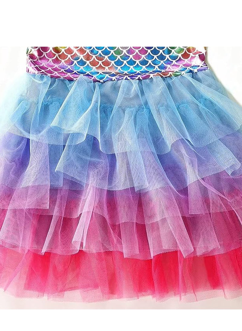 GROWSTEADY Girls Dresses for Summer Short Sleeve Kid Clothes Party  - Image 3