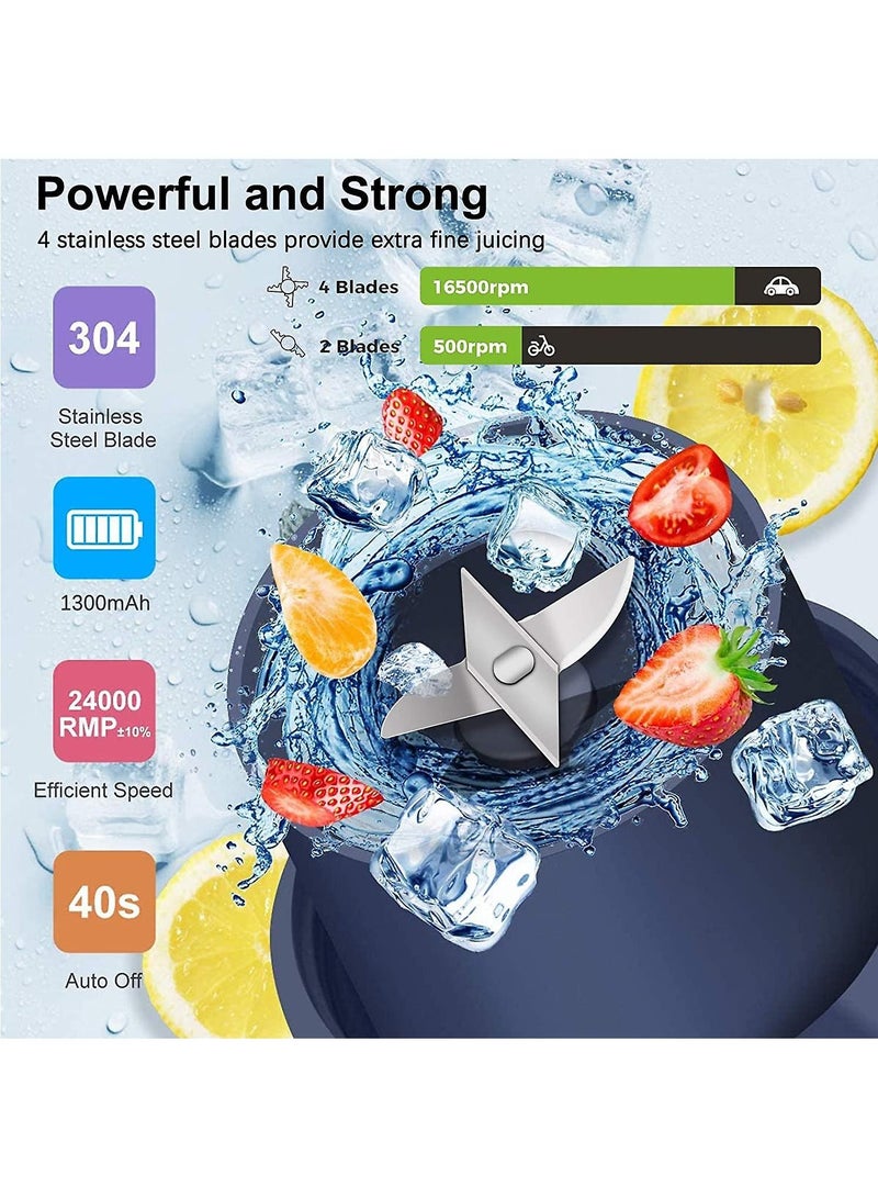 300ML USB Portable Juicer Rechargeable Mini Household Mixer Food Processor Blender Juicers Machine Home Electric Juice Cup New  - Image 2