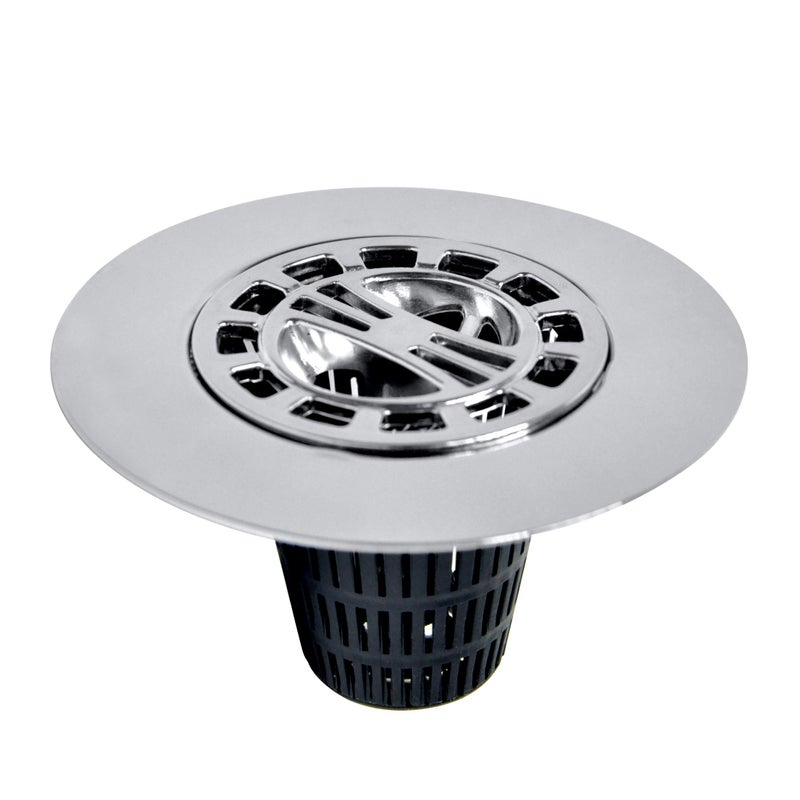 Danco Inc 3Inch Hair Catcher for StandAlone Shower 10529 Pack of 1 Chrome inDrain