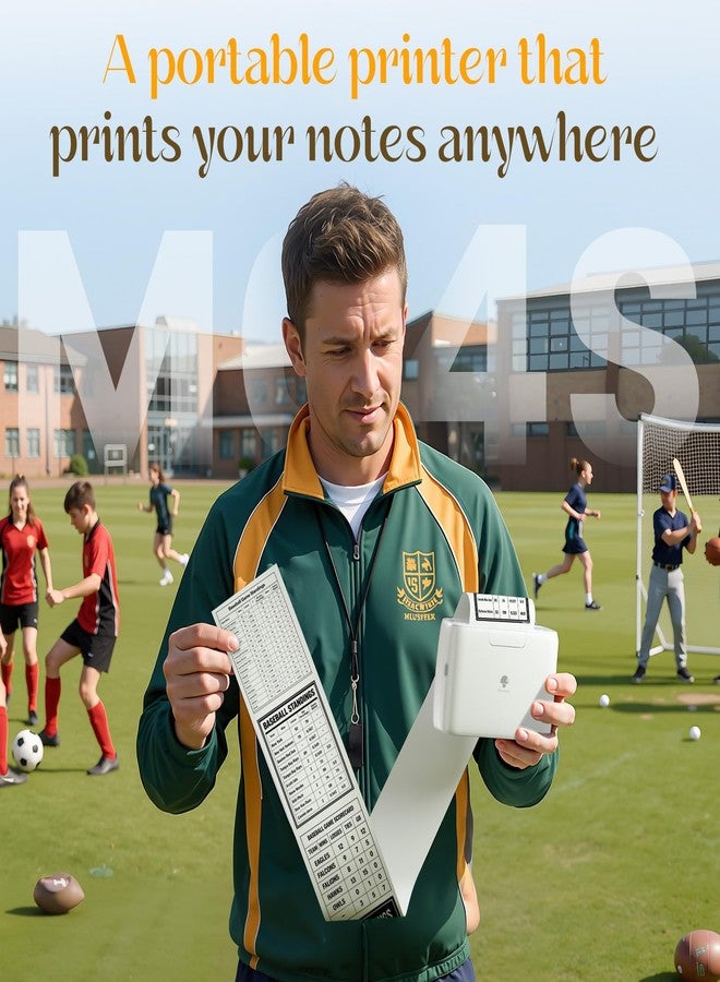 Phomemo M04S Bluetooth Portable Printer-Thermal Label Printer Mini Printer, Support 2/3/4 inch Printing Width, 300dpi, Great for Document, Notes, Sticker, Label - Image 4
