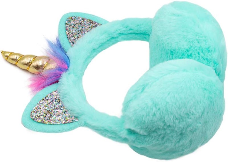 Ztl Unicorn Earmuffs for Girls Kids Women Soft Plush Ear Warmers Winter Ear Muffs - Image 3