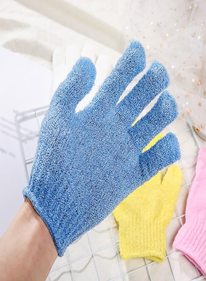 ccHuDE 3 Pcs African Net Bath Sponges 3 Pairs Exfoliating Gloves Body Back Scrubbers Shower Scrub Exfoliators Body Bathing Gloves Showering Scrubbing Sponges for Dead Skin - Image 2