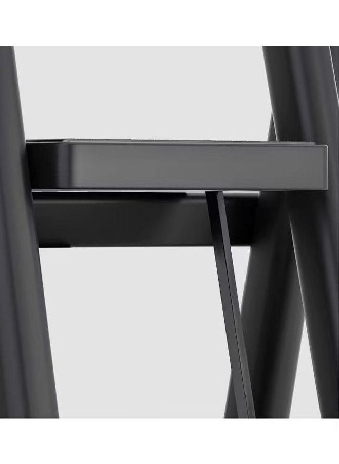 C&C Home - 4 Steps Multifunction Household Indoor Foldable Ladder and Storage Rack with Wide Anti-Slip Pedal Suitable for Kitchen Home and Living Room 39.5x62x99 cm - Image 1