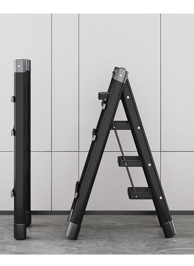 C&C Home - 4 Steps Multifunction Household Indoor Foldable Ladder and Storage Rack with Wide Anti-Slip Pedal Suitable for Kitchen Home and Living Room 39.5x62x99 cm - Image 1