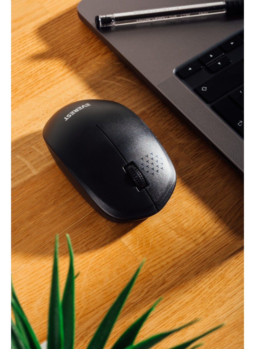 Everest Smw-88 USB Black 2.4ghz Wireless Mouse  - Image 2