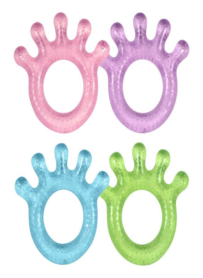 green sprouts green sprouts Cooling Teether| Soothes gums & promotes healthy oral development |Safer plastic filled with sterilized water,Chill for extra relief,Textured surface to massage gums,2 Count (Pack of 1)  - Image 2