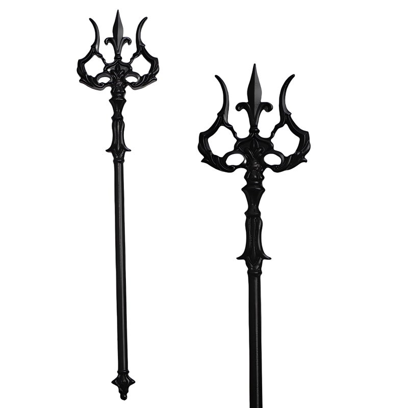 LANGHONG 2PCS Retro Viking Hairpin For Women Halloween Trident Hair Pin Hair Styling Pins SRTL5